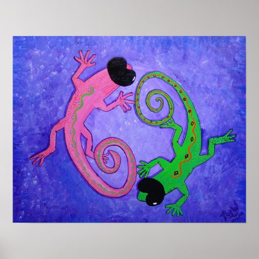 Spektakuläre Specled Lizards Poster (Vorne)