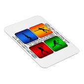 Spektakuläre Tennis (Weiblich) Magnet (Rechte Seite)