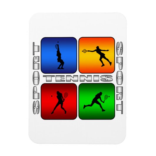 Spektakuläre Tennis (Weiblich) Magnet (Vertikal)