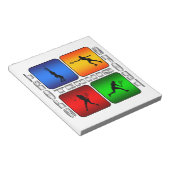 Spektakuläre Tennis (Weiblich) Notizblock (angewinkelt)