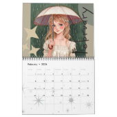 Spektakuläre und wunderschöne Wasserfarbenwelt Kalender (Feb 2026)