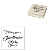 Spektakuläre Urlaubssaison Briefmarke Holzart Gummistempel (Stempel)