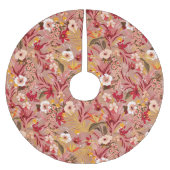 Spektakuläre Vintage Blüte Polyester Weihnachtsbaumdecke (Vorderseite)