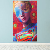 Spektakulärer Gal Cyberpunk Leinwanddruck (Insitu (Holzboden))