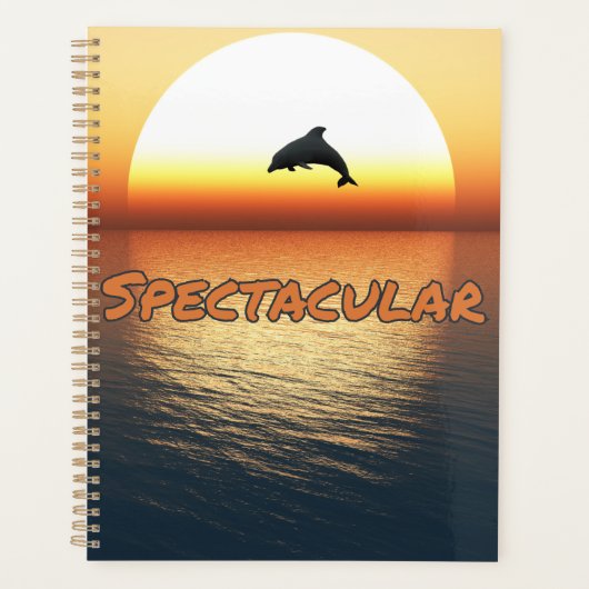 Spektakulärer Jumping Dolphin Kalender Planer (Vorderseite)