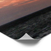 Spektakulärer Maui Sonnenuntergang mit einem strah Poster (Ecke)