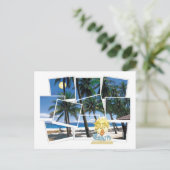 Spektakulärer Ozean, Sun & Beach View Postkarte (Stehend Vorderseite)