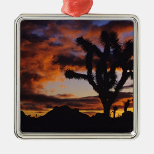 Spektakulärer Sonnenaufgang auf Joshua Tree Natio Silbernes Ornament
