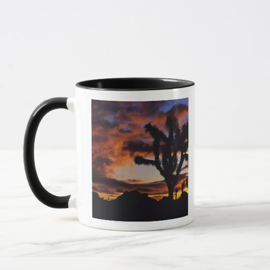 Spektakulärer Sonnenaufgang auf Joshua Tree Nation Tasse (Links)