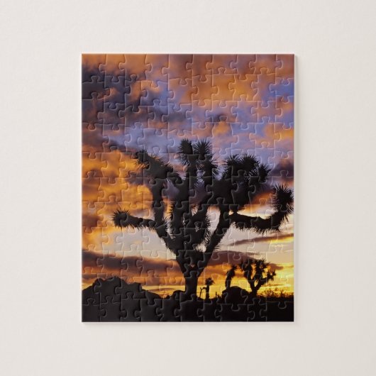 Spektakulärer Sonnenaufgang im Joshua-Tree-Nationa Puzzle (Vertikal)