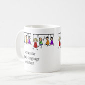 Spektakulärer Sprachassistent niedliche Kinder Kaffeetasse (Vorderseite Links)