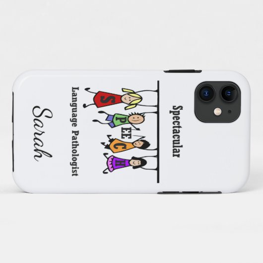 Spektakulärer Sprachpathologe Anpassen Case-Mate iPhone Hülle (Rückseite (Horizontal))