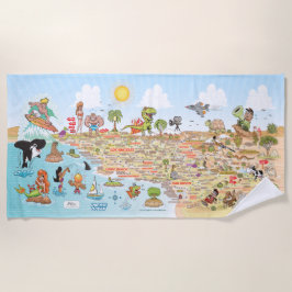 Spektakulärer Südkalifornien Beach Blanket Strandtuch