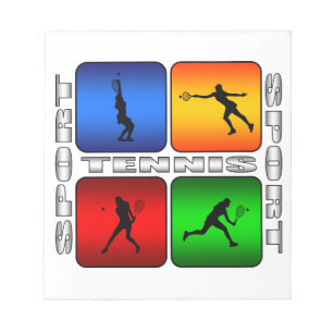 Spektakulärer Tennis (weiblich) Notizblock