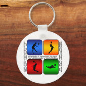 Spektakulärer Volleyball Schlüsselanhänger (Vorderseite)