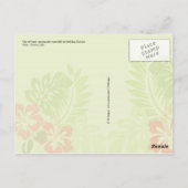 Spektakulärer Wasserfall in Molokai, Hawaii Postkarte (Rückseite)