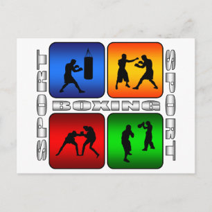 Spektakuläres Boxing Postkarte