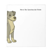 Spektakuläres Dane-Notizblock Notizblock (Vorderseite)