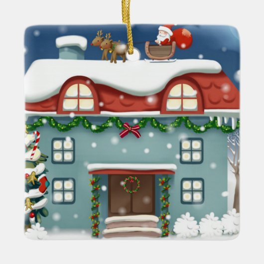 Spektakuläres Ferienhaus Keramikornament (Vorderseite)