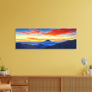 Spektakuläres Foto des Fuji auf Honshu Leinwanddruck