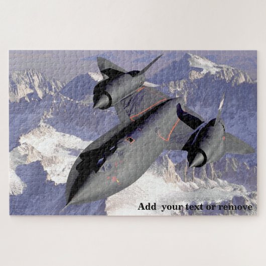 Spektakuläres Foto des Überschallkämpfers von Blac Puzzle (Horizontal)