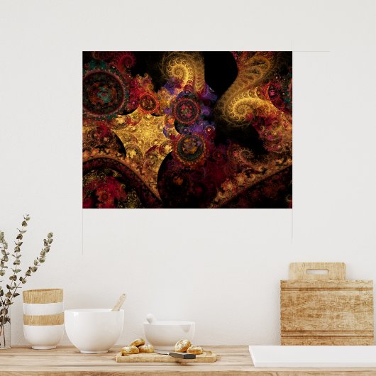 Spektakuläres Fraktal Poster (Küche)