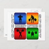 Spektakuläres Gewichtsheben Postkarte (Vorne/Hinten)