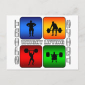 Spektakuläres Gewichtsheben Postkarte (Vorderseite)