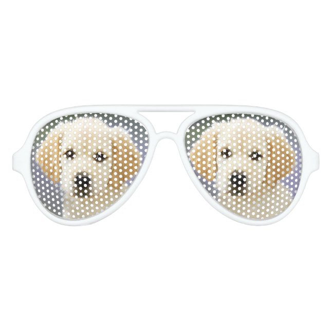 spektakuläres Hundegemälde Sonnenbrille (Vorderseite)