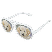 spektakuläres Hundegemälde Sonnenbrille (Schrägansicht)
