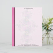 Spektakuläres Rosa - Fraktal Briefbogen (Stehend Vorderseite)