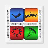 Spektakuläres Skydiving Magnet (Vorne)