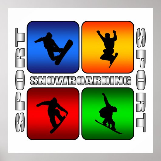 Spektakuläres Snowboarden Poster (Vorne)