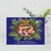 Spektakuläres Weihnachtsfest-Foto Feiertagskarte (Stehend Vorderseite)