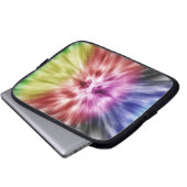 Spektrale Gefärbte Krawatte Laptopschutzhülle (Vorne Knopf)