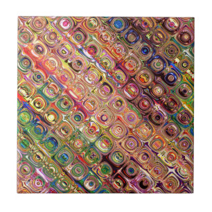 Spektrale Glasperlen Fliese