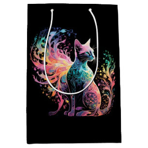 Spektrale, holografische Katze: Ein Prisma der Ele Mittlere Geschenktüte
