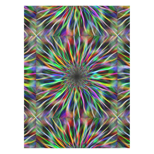 Spektraler Diamant Zoom Tischdecke (Vorderseite)