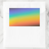 Spektralfarben Rechteckiger Aufkleber (Tasche)