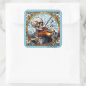 Spektralfiddler Quadratischer Aufkleber (Tasche)