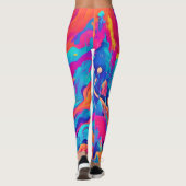 Spektralgeister Halloween Art Leggings (Rückseite)