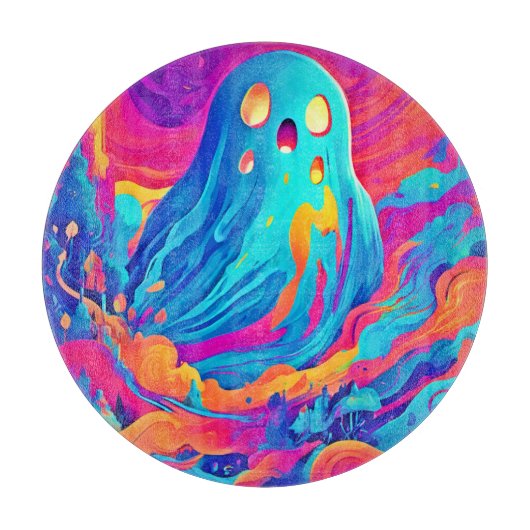 Spektralgeister Halloween Art Schneidebrett (Vorderseite)