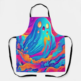 Spektralgeister Halloween Art Schürze