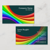 Spektralkurve 3d - Dunkelgrün 003333 Visitenkarte (Vorne/Hinten)