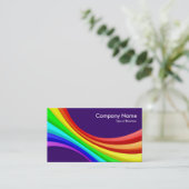 Spektralkurve 3d - Tief Lila 330066 Visitenkarte (Stehend Vorderseite)