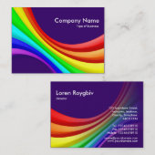 Spektralkurve 3d - Tief Lila 330066 Visitenkarte (Vorne/Hinten)