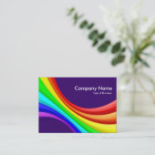 Spektralkurve 3d - Tief Lila 330066 Visitenkarte (Stehend Vorderseite)
