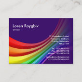 Spektralkurve 3d - Tief Lila 330066 Visitenkarte (Rückseite)