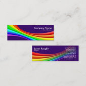 Spektralkurve 3d - Tiefe Lila 330066 Mini Visitenkarte (Vorne/Hinten)