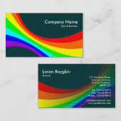 Spektralkurve - Dunkelgrün 003333 Visitenkarte (Vorne/Hinten)